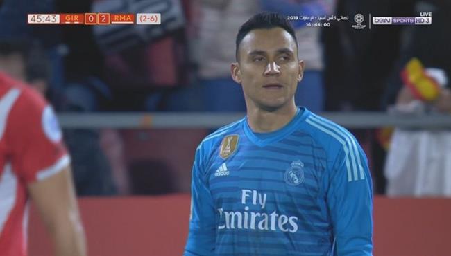 تصدي نافاس الرائع في مباراة ريال مدريد وجيرونا بكأس ملك اسبانيا