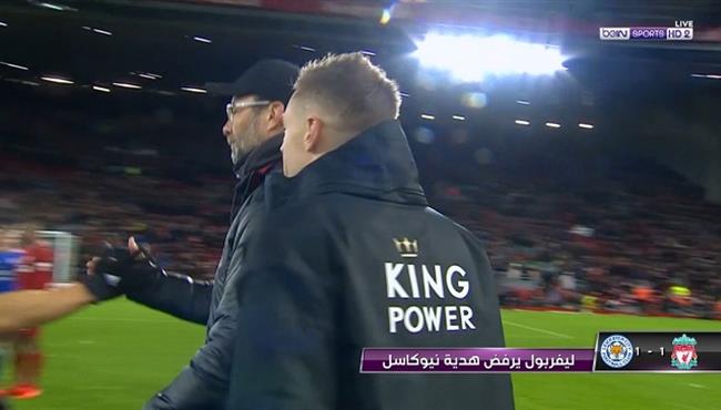 كلوب يتجاهل مصافحة فاردي بعد مباراة ليفربول وليستر سيتي
