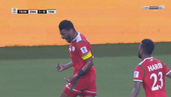 هدف عمان الاول الرائع فى مرمي تركمانستان بكأس اسيا