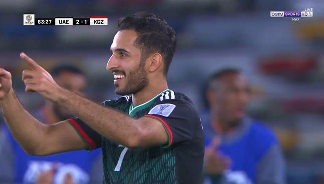 هدف الامارات الثاني في مرمي قيرغيزستان 2 1 كأس اسيا
