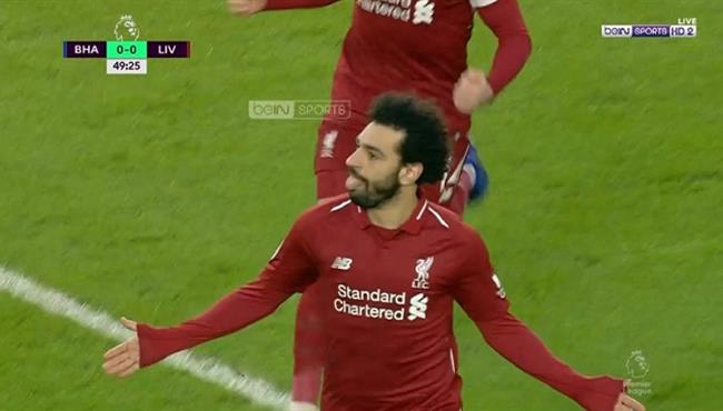 هدف محمد صلاح فى مرمي برايتون تعليق يوسف سيف