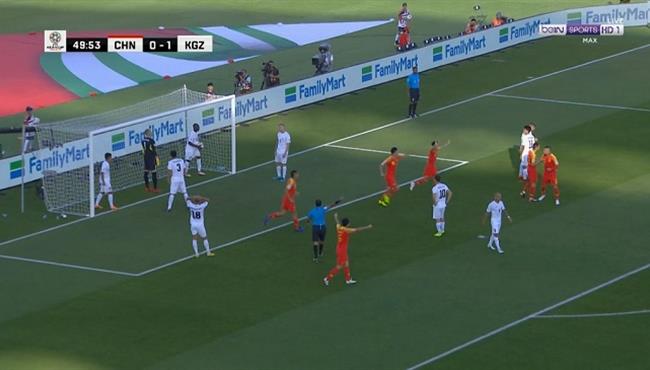 هدف كوميدي جدا فى مباراة الصين وقيرغيزستان بكأس اسيا