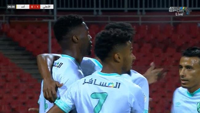 هدف الاهلي الاول في مرمي احد