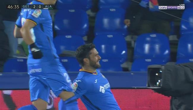 هدف رائع في مباراة خيتافي وديبورتيفو الافيس بالدوري الاسباني