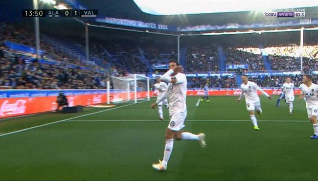 هدف فالنسيا الاول الرائع في مرمي ديبورتيفو الافيس