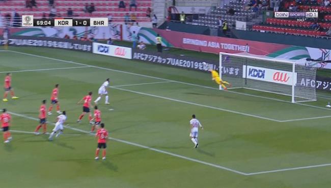حارس كوريا الجنوبية يتصدي ببراعة ويحرم البحرين من هدف محقق