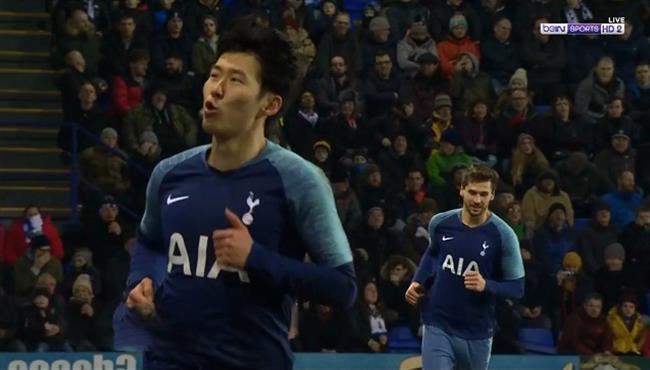 هدف رائع من هيونج مين سون في مرمي ترانمير روفرز بكأس الاتحاد الانجليزي