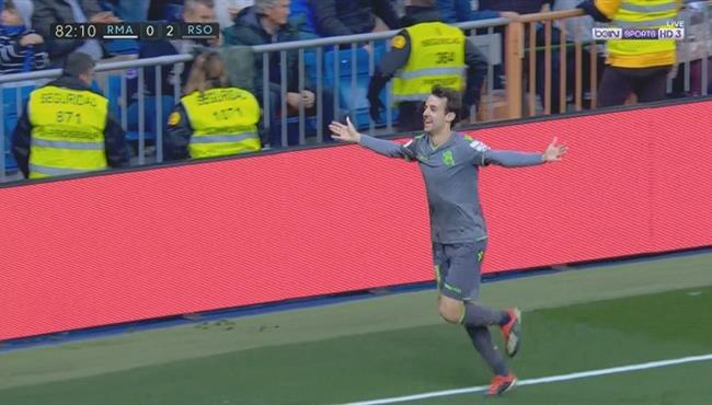 هدف ريال سوسيداد الثاني في مرمي ريال مدريد تعليق عصام الشوالي