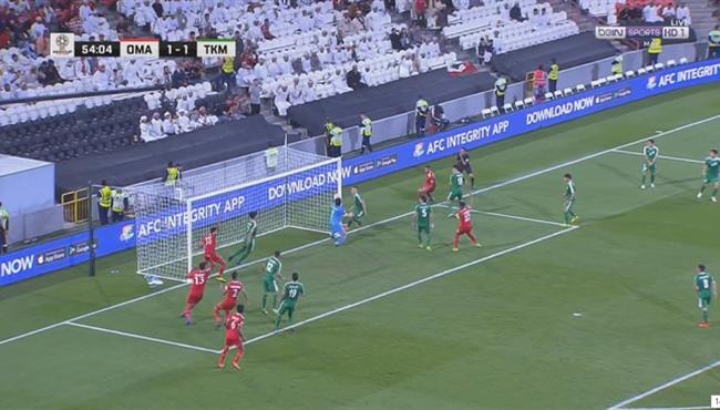 القائم يحرم عمان من هدف ثاني امام تركمانستان فى كأس اسيا