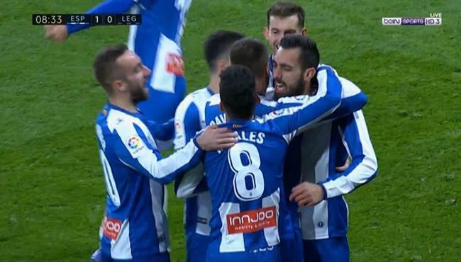هدف فوز اسبانيول علي ليجانيس 1 0 الدوري الاسباني