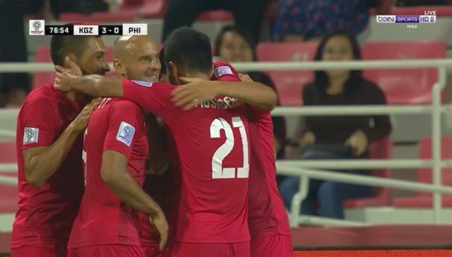 هدف قيرغيزستان الثالث في مرمي الفلبين بكأس اسيا