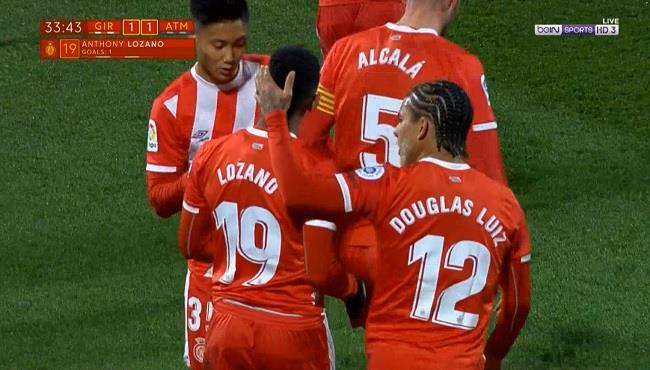 هدف تعادل جيرونا الرائع مع اتلتيكو مدريد 1 1 كأس ملك اسبانيا