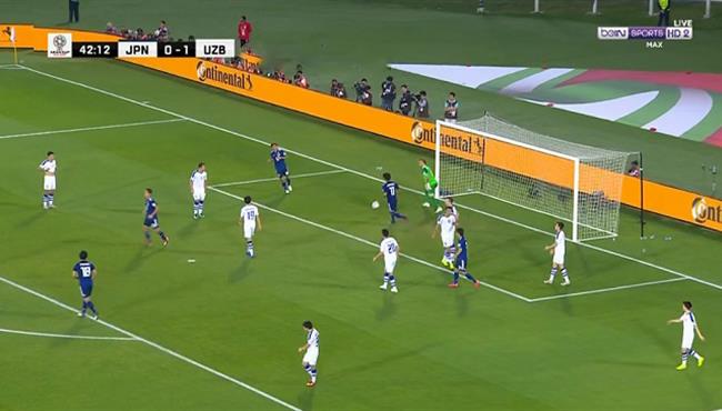 هدف تعادل اليابان مع اوزبكستان 1 1 كاس اسيا