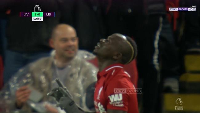 هدف ليفربول الاول في مرمي ليستر سيتي ساديو ماني