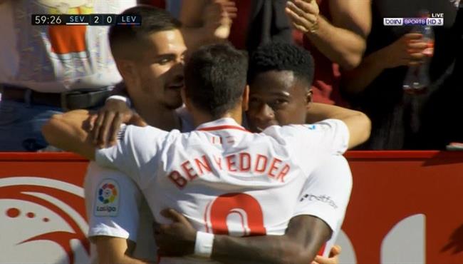 اهداف مباراة اشبيلية وليفانتي 5 0 الدوري الاسباني