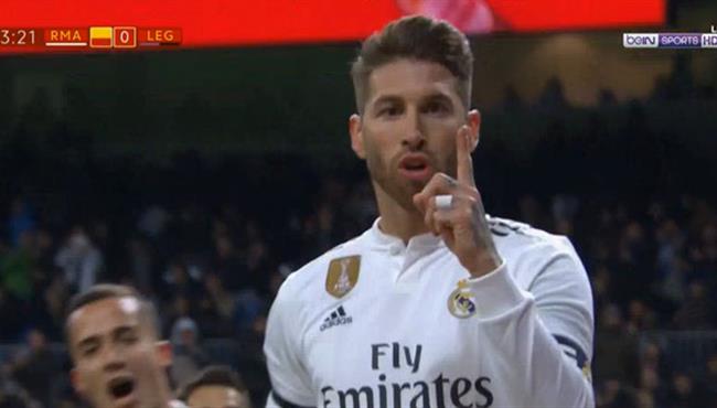 هدف راموس في مرمي ليجانيس بكأس ملك اسبانيا