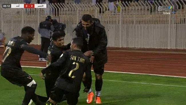 هدف النصر الثاني في مرمي احد بالدوري السعودي