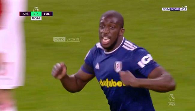 هدف فولهام الاول في مرمي ارسنال بالدوري الانجليزي