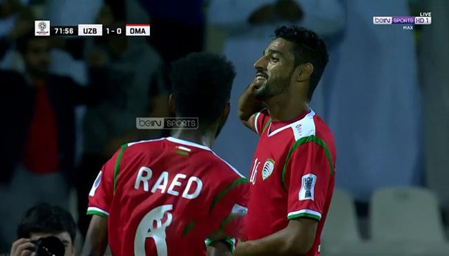 هدف تعادل عمان مع أوزبكستان 1 1 كأس اسيا