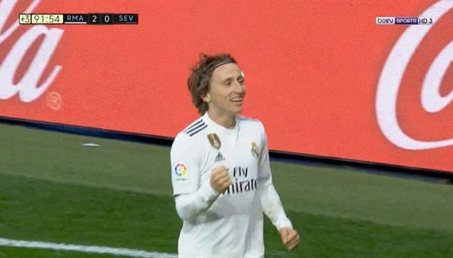 هدف مودريتش في مرمي اشبيلية