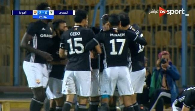 اهداف مباراة الجونة والمصري 2 0 الدوري المصري