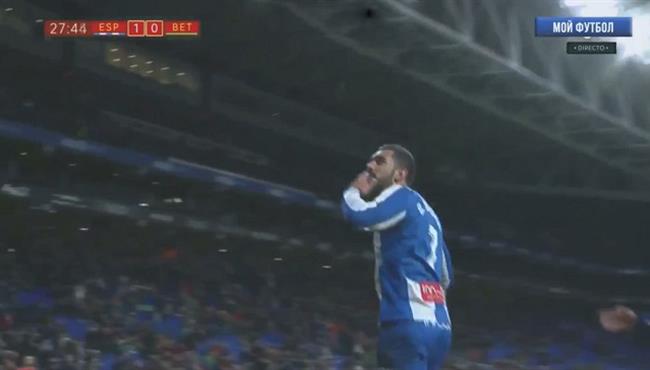 هدف من جملة رائعة في مباراة اسبانيول وريال بيتيس