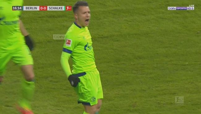 هدف رائع في مباراة هرتا برلين وشالكه بالدوري الالماني