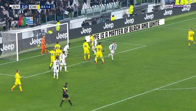 هدف يوفنتوس الثالث في مرمي كييفو بالدوري الايطالي