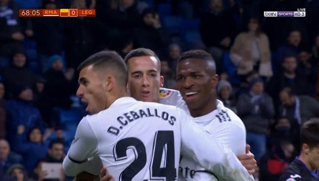 هدف ريال مدريد الثاني فى مرمي ليجانيس لوكاس فاسكيز