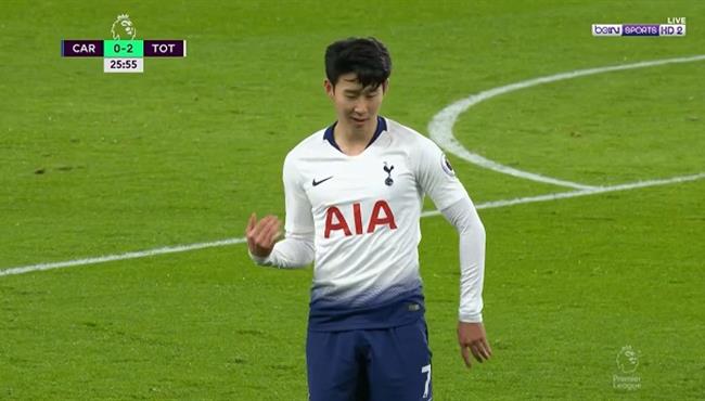 هدف توتنهام الثالث في مرمي كارديف سيتي سون