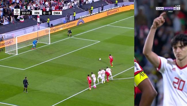 عمان تهدر ركلة جزاء امام ايران في كأس اسيا