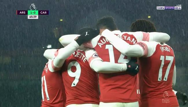 اهداف مباراة ارسنال وكارديف سيتي 2 1 الدوري الانجليزي