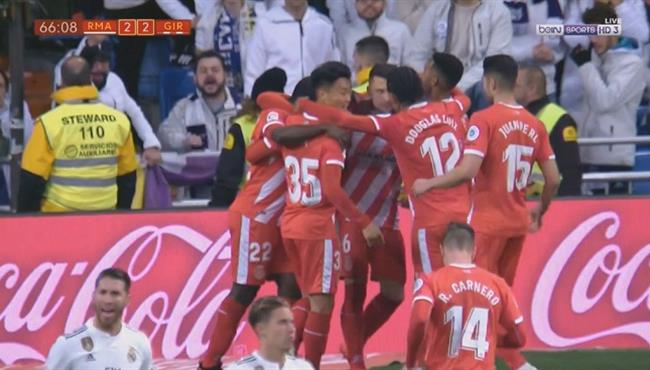 هدف تعادل جيرونا مع ريال مدريد 2 2 كأس ملك اسبانيا