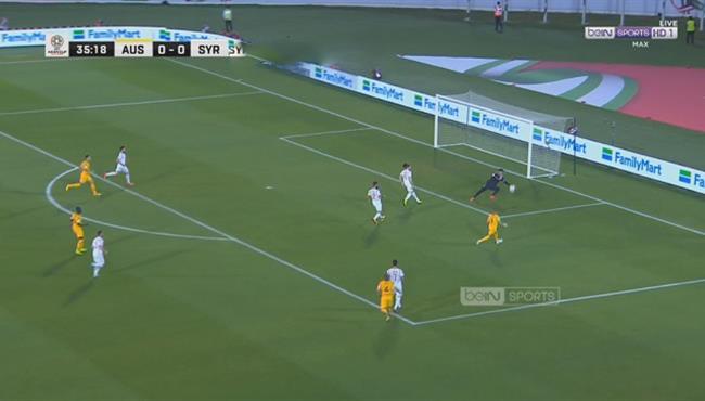 على مرتين حارس سوريا يتصدي ببراعة لهدف محقق امام استراليا