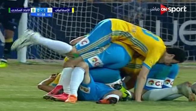 هدف الاسماعيلي الثاني في مرمي الاتحاد السكندري بالدوري المصري