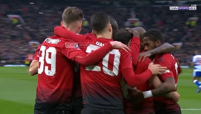 اهداف مباراة مانشستر يونايتد وريدينج 2 0 كأس الاتحاد الانجليزي