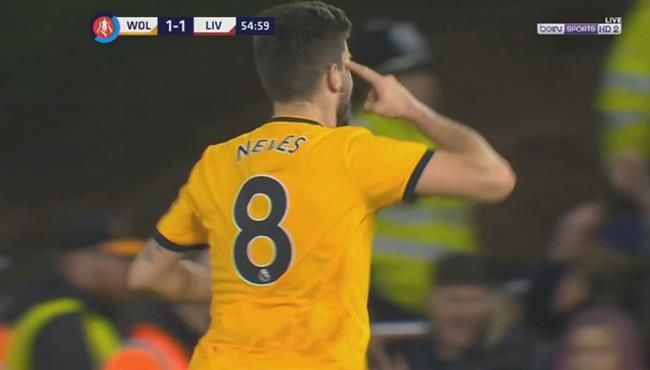 هدف روبن نيفيز العالمي فى مرمي ليفربول بكأس الاتحاد الانجليزي