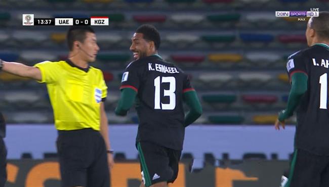 هدف الامارات الاول في مرمي قيرغيزستان 1 0 كأس اسيا