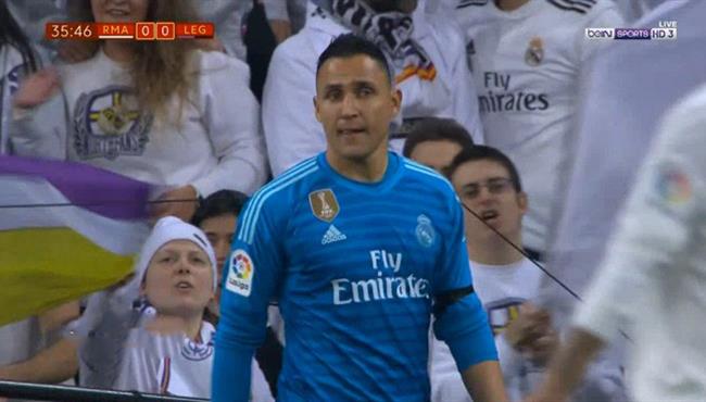 تصدي نافاس الرائع فى مباراة ريال مدريد وليجانيس