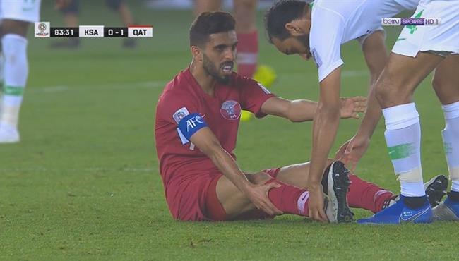 لفته رائعه من عبدالله عطيف مع حسن الهيدوس فى مباراة السعودية وقطر