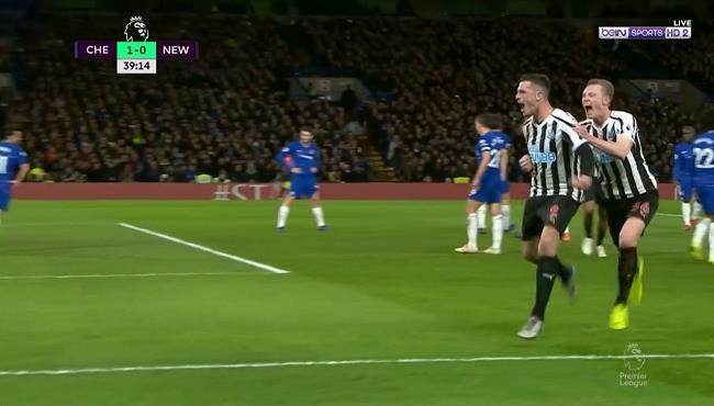 هدف تعادل نيوكاسل مع تشيلسي 1 1 الدوري الانجليزي