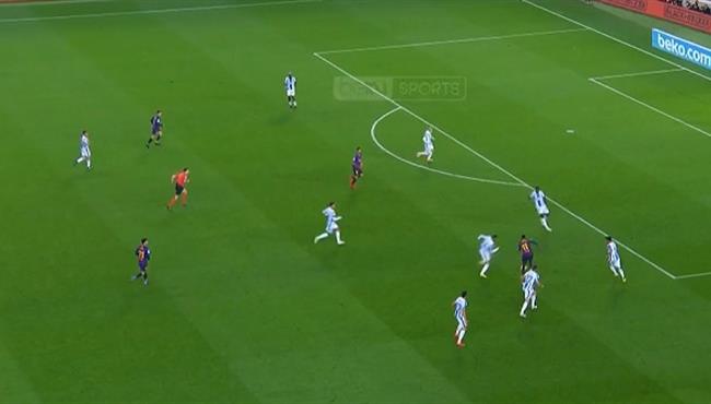 عثمان ديمبيلي يتلاعب بمدافعي ليجانيس في الدوري الاسباني