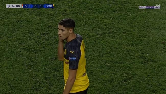 هدف اشرف حكيمي الرائع في مرمي سلافيا براغ بدوري ابطال اوروبا