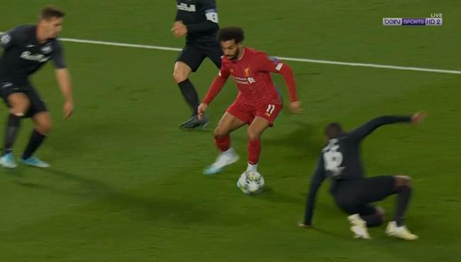 محمد صلاح يتلاعب بمدافعي سالزبورج في دوري ابطال اوروبا