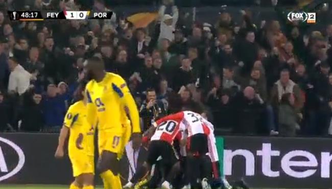 اهداف مباراة فينورد وبورتو 2 0 بالدوري الأوربي