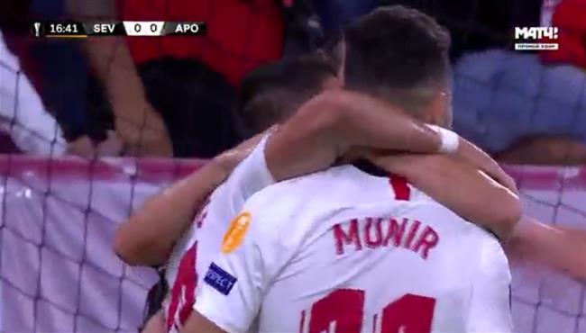 هدف فوز اشبيلية علي ابويل نيقوسيا 1 0 الدوري الاوروبي