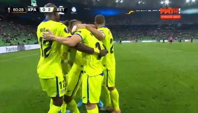 اهداف مباراة خيتافي وكراسنودار 2 1 الدوري الاوروبي