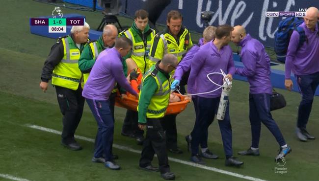 اصابة هوجو لوريس وخروجه في مباراة توتنهام وبرايتون بالدوري الانجليزي