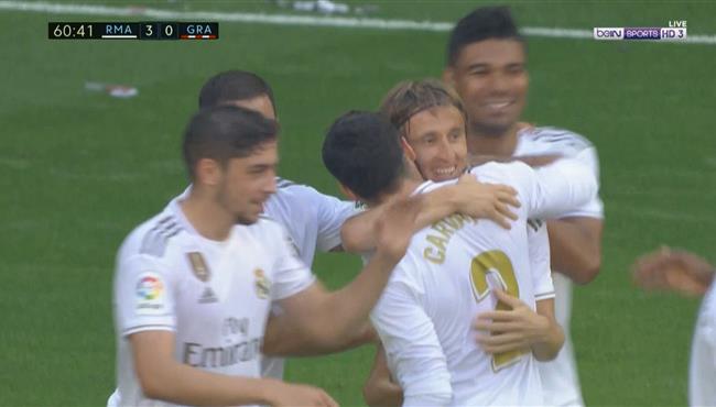هدف مودريتش الصاروخي في مرمي غرناطة بالدوري الاسباني