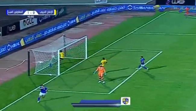 هدف فوز المقاولون العرب القاتل علي الانتاج الحربي 1 0 الدوري المصري